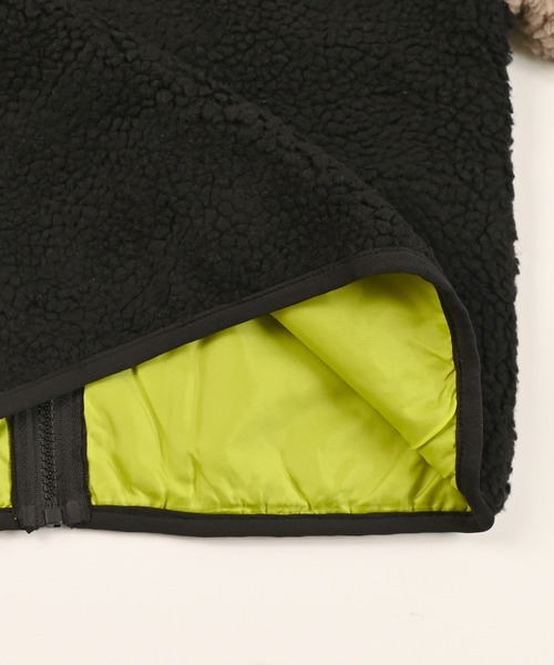 BIG FIELD（ビッグフィールド）の「リペスAボアジャケット（その他アウター・キッズ・ネイビー/ブラック/オフホワイト/レッド/ベージュ・95/140/150/90/100/110/120/80/130）」の10枚目の写真