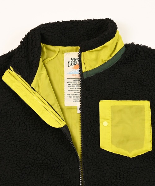 BIG FIELD（ビッグフィールド）の「リペスAボアジャケット（その他アウター・キッズ・ネイビー/ブラック/オフホワイト/レッド/ベージュ・95/140/150/90/100/110/120/80/130）」の7枚目の写真