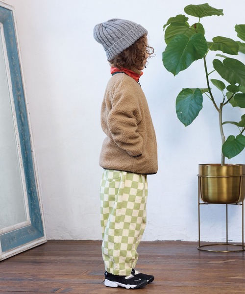 BIG FIELD（ビッグフィールド）の「リペスAボアジャケット（その他アウター・キッズ・ネイビー/ブラック/オフホワイト/レッド/ベージュ・95/140/150/90/100/110/120/80/130）」の16枚目の写真