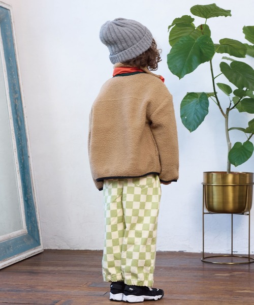 BIG FIELD（ビッグフィールド）の「リペスAボアジャケット（その他アウター・キッズ・ネイビー/ブラック/オフホワイト/レッド/ベージュ・95/140/150/90/100/110/120/80/130）」の17枚目の写真