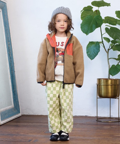 BIG FIELD（ビッグフィールド）の「リペスAボアジャケット（その他アウター・キッズ・ネイビー/ブラック/オフホワイト/レッド/ベージュ・95/140/150/90/100/110/120/80/130）」の20枚目の写真