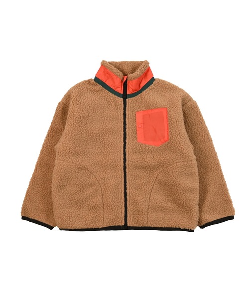 BIG FIELD（ビッグフィールド）の「リペスAボアジャケット（その他アウター・キッズ・ネイビー/ブラック/オフホワイト/レッド/ベージュ・95/140/150/90/100/110/120/80/130）」の15枚目の写真