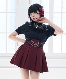 チェーンクロスレースフリルスカート