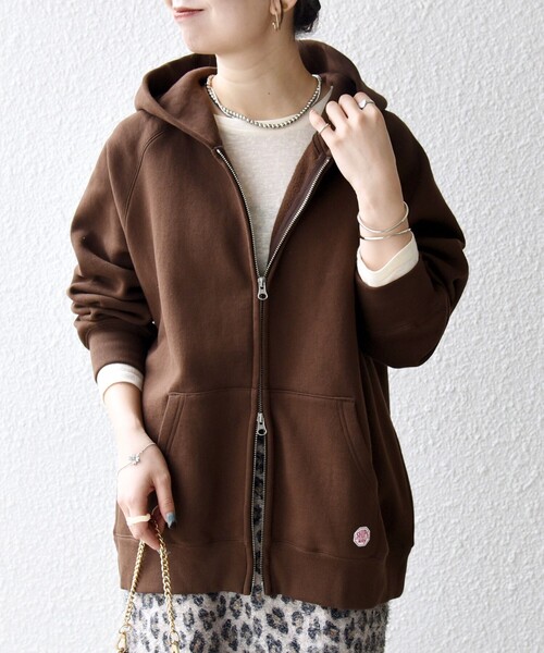 SHIPS any:〈洗濯機可能〉USAコットン 裏起毛 ジップ スウェット