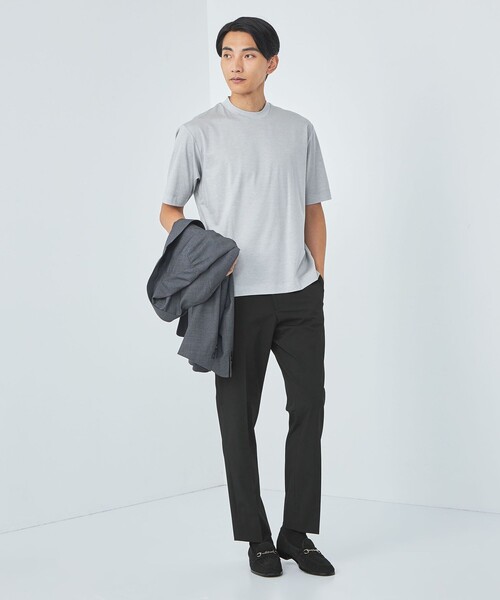green label relaxing(グリーンレーベルリラクシング)の「エブリット TRPUツイル スタンダード ノープリーツ イージースラックス -防シワ・ストレッチ-(スラックス・メンズ・ブラック/グレー/ブラウン・XL/S/L/M/XS)」の14枚目の写真