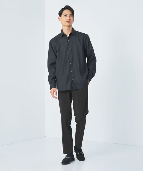 green label relaxing(グリーンレーベルリラクシング)の「エブリット TRPUツイル スタンダード ノープリーツ イージースラックス -防シワ・ストレッチ-(スラックス・メンズ・ブラック/グレー/ブラウン・XL/S/L/M/XS)」の16枚目の写真