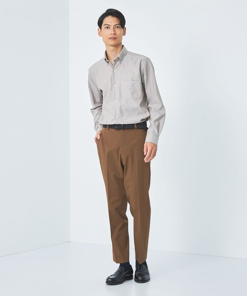 green label relaxing(グリーンレーベルリラクシング)の「エブリット TRPUツイル スタンダード ノープリーツ イージースラックス -防シワ・ストレッチ-(スラックス・メンズ・ブラック/グレー/ブラウン・XL/S/L/M/XS)」の17枚目の写真
