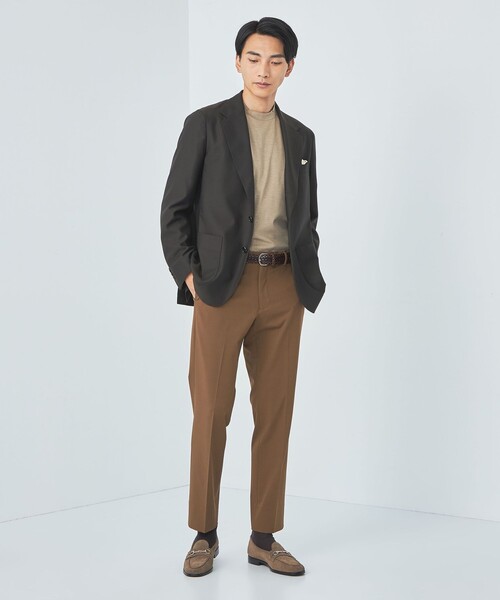 green label relaxing(グリーンレーベルリラクシング)の「エブリット TRPUツイル スタンダード ノープリーツ イージースラックス -防シワ・ストレッチ-(スラックス・メンズ・ブラック/グレー/ブラウン・XL/S/L/M/XS)」の20枚目の写真