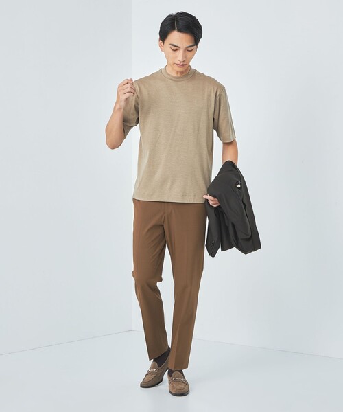 green label relaxing(グリーンレーベルリラクシング)の「エブリット TRPUツイル スタンダード ノープリーツ イージースラックス -防シワ・ストレッチ-(スラックス・メンズ・ブラック/グレー/ブラウン・XL/S/L/M/XS)」の21枚目の写真