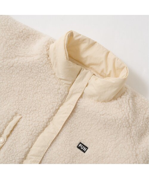 b・ROOM（ビールーム）の「【2WAY】ビッグシルエットリバーシブルブルゾン（ブルゾン・キッズ・ネイビー/グレー/アイボリー/カーキ・100cm/110cm/120cm/130cm/140cm/150cm）」の6枚目の写真