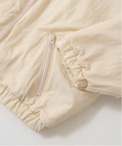 b・ROOM（ビールーム）の「【2WAY】ビッグシルエットリバーシブルブルゾン（ブルゾン・キッズ・ネイビー/グレー/アイボリー/カーキ・100cm/110cm/120cm/130cm/140cm/150cm）」の7枚目の写真