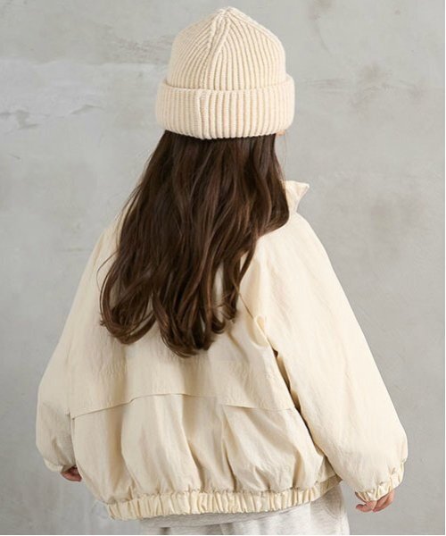 b・ROOM（ビールーム）の「【2WAY】ビッグシルエットリバーシブルブルゾン（ブルゾン・キッズ・ネイビー/グレー/アイボリー/カーキ・100cm/110cm/120cm/130cm/140cm/150cm）」の10枚目の写真