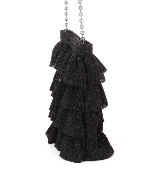 GLOBAL WORK（グローバルワーク）の「キラキラフリルポシェット/135702（ハンドバッグ・レディース・ブラック/シルバー/パープル・ONE SIZE）」の7枚目の写真