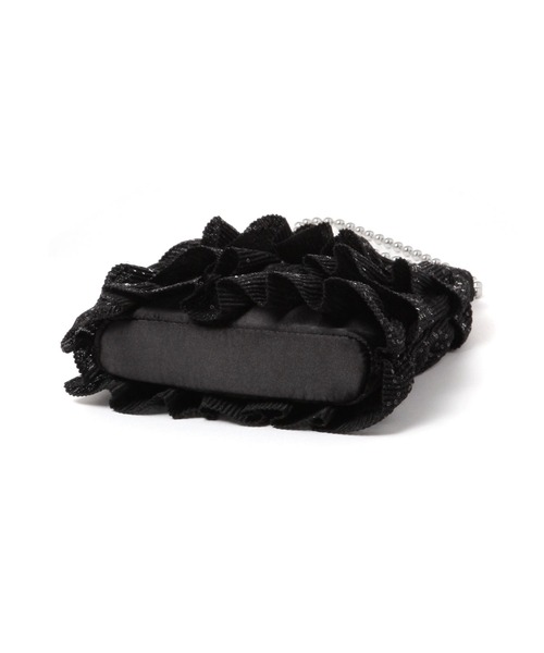 GLOBAL WORK（グローバルワーク）の「キラキラフリルポシェット/135702（ハンドバッグ・レディース・ブラック/シルバー/パープル・ONE SIZE）」の9枚目の写真