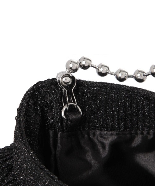 GLOBAL WORK（グローバルワーク）の「キラキラフリルポシェット/135702（ハンドバッグ・レディース・ブラック/シルバー/パープル・ONE SIZE）」の11枚目の写真