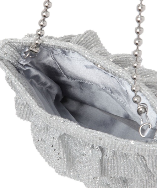 GLOBAL WORK（グローバルワーク）の「キラキラフリルポシェット/135702（ハンドバッグ・レディース・ブラック/シルバー/パープル・ONE SIZE）」の16枚目の写真