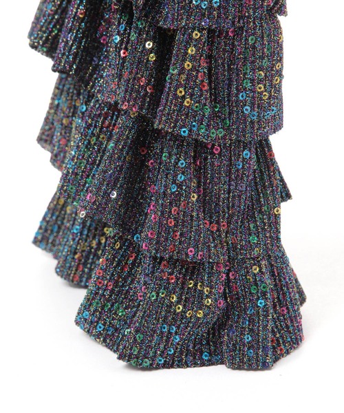 GLOBAL WORK（グローバルワーク）の「キラキラフリルポシェット/135702（ハンドバッグ・レディース・ブラック/シルバー/パープル・ONE SIZE）」の17枚目の写真