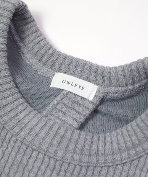 OWLEYE by domingo（アウルアイ バイドミンゴ）の「[ OWLEYE by domingo / アウルアイ ] リブニット ロングベスト（ワンピース・レディース・グレイッシュベージュ/ミント/ライトグレー・FREE）」の22枚目の写真