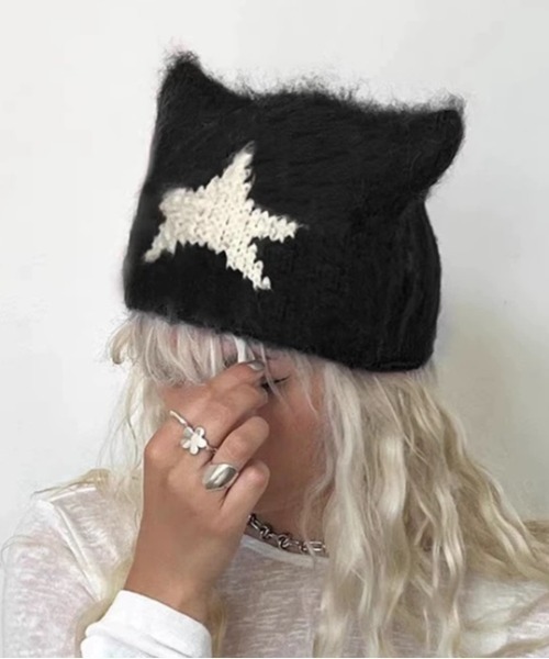 専用 CA4LA レオパード 猫耳 ニット帽 ヒョウ柄 グレー 猫 キャット 専用 CA4LA レオパード 猫耳 ニット帽 ヒョウ柄 グレー 猫 キャット