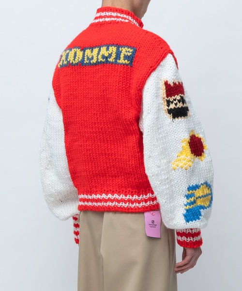 KNIT BASKET BALL JUMPER(その他アウター)|anrealage homme(アンリアレイジオム) KNIT BASKET BALL JUMPER(その他アウター)|anrealage homme(アンリアレイジオム)