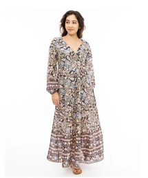 BILLABONG レディース ADORE YOU MAXI ワンピース 【2024年秋冬モデル】/ビラボン総柄ワンピース
