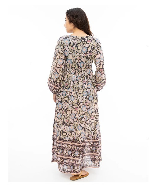 BILLABONG(ビラボン)の「BILLABONG レディース ADORE YOU MAXI ワンピース 【2024年秋冬モデル】/ビラボン総柄ワンピース(ワンピース・レディース・スミクロ・SMALL)」の3枚目の写真