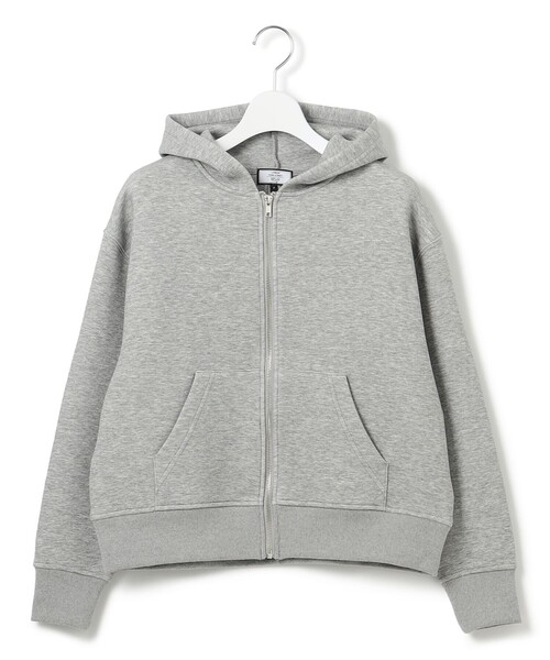 J.PRESS YORK STREET(ジェイプレスヨークストリート)の「【WOMEN】ダンボールジャージ パーカー(パーカー・レディース・ネイビー系/イエロー系/グレー系/ライトグレー系・F)」の2枚目の写真