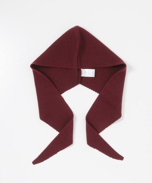 KBF（ケイビーエフ）の「フードマフラー（マフラー・レディース・ボルドー/グレー・ONE）」の9枚目の写真