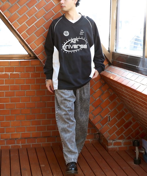 ８(eight)（エイト）の「ナイロンコードパイピングプルオーバー（スウェット・メンズ・ネイビー/アッシュグレー/ブラック・MEDIUM/LARGE）」の6枚目の写真