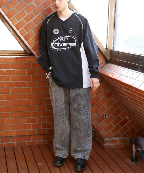 ８(eight)（エイト）の「ナイロンコードパイピングプルオーバー（スウェット・メンズ・ネイビー/アッシュグレー/ブラック・MEDIUM/LARGE）」の7枚目の写真