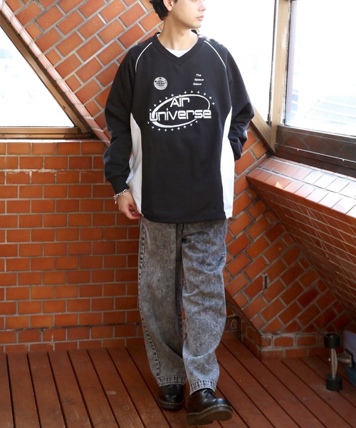 ８(eight)（エイト）の「ナイロンコードパイピングプルオーバー（スウェット・メンズ・ネイビー/アッシュグレー/ブラック・MEDIUM/LARGE）」の9枚目の写真