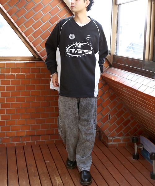 ８(eight)（エイト）の「ナイロンコードパイピングプルオーバー（スウェット・メンズ・ネイビー/アッシュグレー/ブラック・MEDIUM/LARGE）」の11枚目の写真