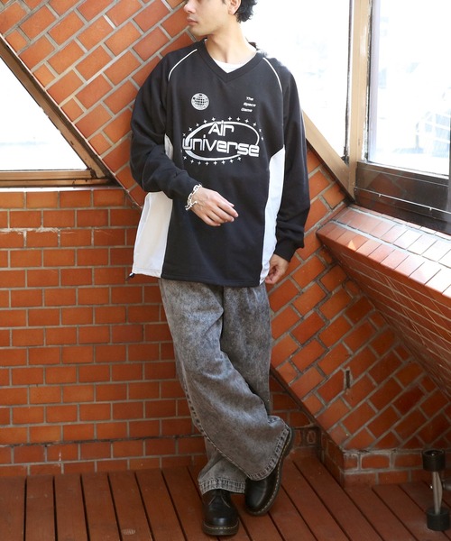 ８(eight)（エイト）の「ナイロンコードパイピングプルオーバー（スウェット・メンズ・ネイビー/アッシュグレー/ブラック・MEDIUM/LARGE）」の12枚目の写真