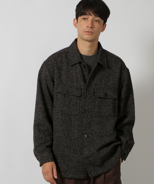 LAKOLE(ラコレ)の「ツイードCPOシャツ/146472(シャツ/ブラウス・メンズ・オフホワイト/チェリーレッド/ブラック・MEDIUM/LARGE)」の7枚目の写真