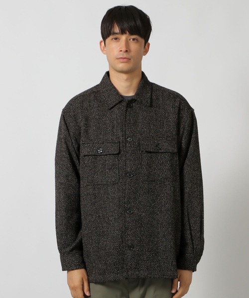 LAKOLE(ラコレ)の「ツイードCPOシャツ/146472(シャツ/ブラウス・メンズ・オフホワイト/チェリーレッド/ブラック・MEDIUM/LARGE)」の10枚目の写真