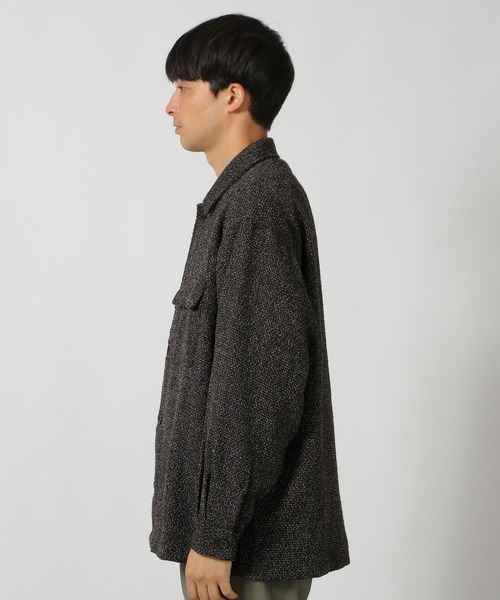 LAKOLE(ラコレ)の「ツイードCPOシャツ/146472(シャツ/ブラウス・メンズ・オフホワイト/チェリーレッド/ブラック・MEDIUM/LARGE)」の11枚目の写真