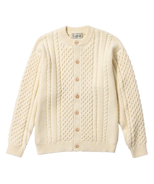 L.L.Bean（エルエルビーン）の「【JAPAN EDITION】ウェイン・フィッシャーマンズ・カーディガン（カーディガン/ボレロ・メンズ・ネイビー/ダークネイビー/アイボリー・MEDIUM/LARGE）」の6枚目の写真