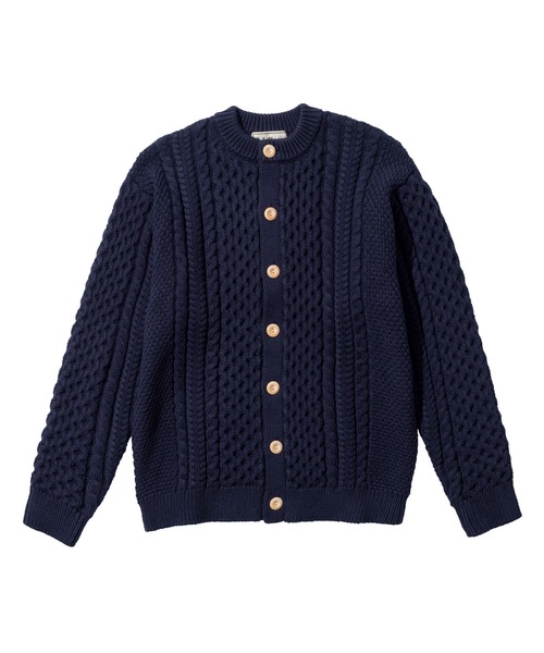 L.L.Bean（エルエルビーン）の「【JAPAN EDITION】ウェイン・フィッシャーマンズ・カーディガン（カーディガン/ボレロ・メンズ・ネイビー/ダークネイビー/アイボリー・MEDIUM/LARGE）」の4枚目の写真