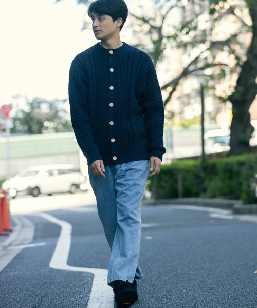 L.L.Bean（エルエルビーン）の「【JAPAN EDITION】ウェイン・フィッシャーマンズ・カーディガン（カーディガン/ボレロ・メンズ・ネイビー/ダークネイビー/アイボリー・MEDIUM/LARGE）」の22枚目の写真