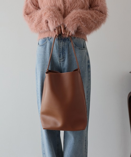 BLUEEAST（ブルーイースト）の「ワンハンドルトートバッグ（トートバッグ・レディース・ブラック/グレイッシュベージュ/ブラウン・FREE）」の8枚目の写真