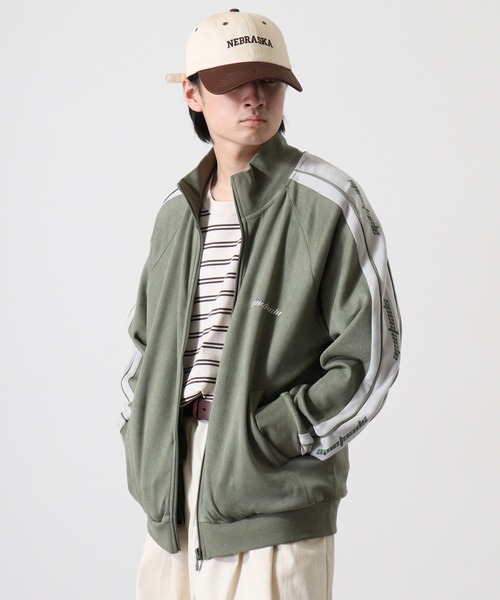 セール】Sideline suede track jacket / カットスエード切替