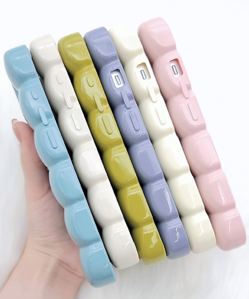 セール】キャンディカラー ぽこぽこ 立体 iPhone ケース