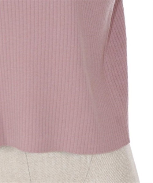 axes femme POETIQUE（アクシーズファムポエティック）の「リボン付ニットプルオーバー（ニット/セーター・レディース・ピンク/ブラック/キナリ・MEDIUM）」の11枚目の写真