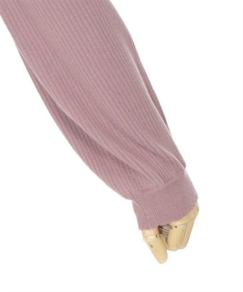 axes femme POETIQUE（アクシーズファムポエティック）の「リボン付ニットプルオーバー（ニット/セーター・レディース・ピンク/ブラック/キナリ・MEDIUM）」の14枚目の写真