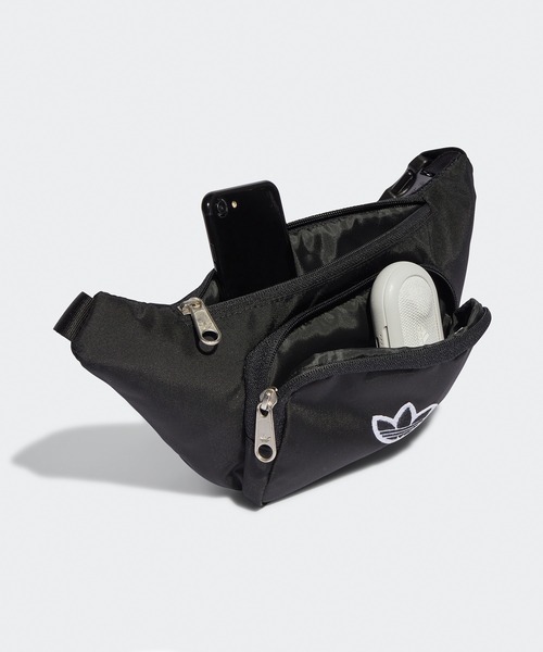 adidas(アディダス)の「adidas/アディダス adidas HERI PE WAISTBAG ウエストバッグ(ボディバッグ/ウエストポーチ・メンズ・ブラック・FREE)」の4枚目の写真