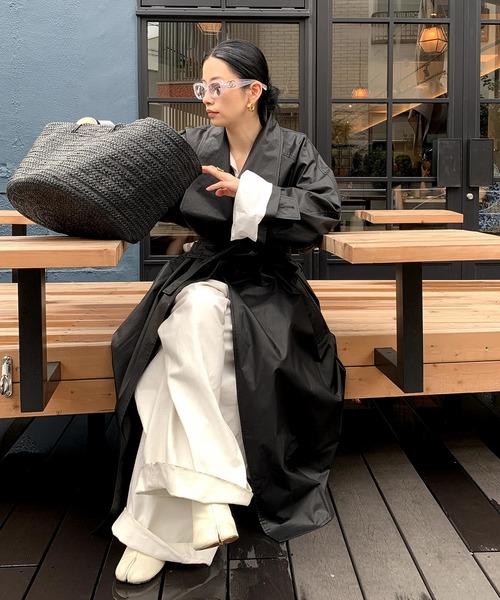 オイルド加工 ロングコート LON24a066（その他アウター）｜LONSLAN（ロンスラン）