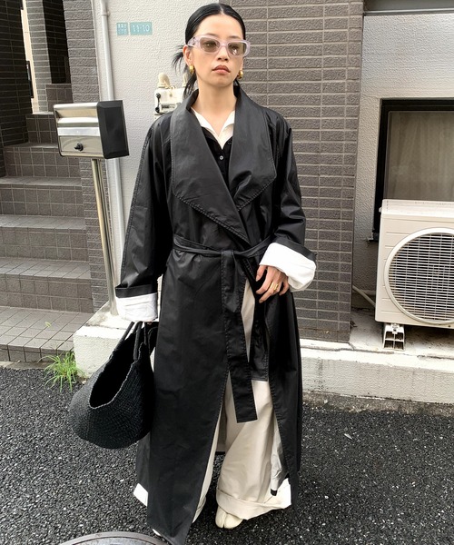 オイルド加工 ロングコート LON24a066（その他アウター）｜LONSLAN（ロンスラン）