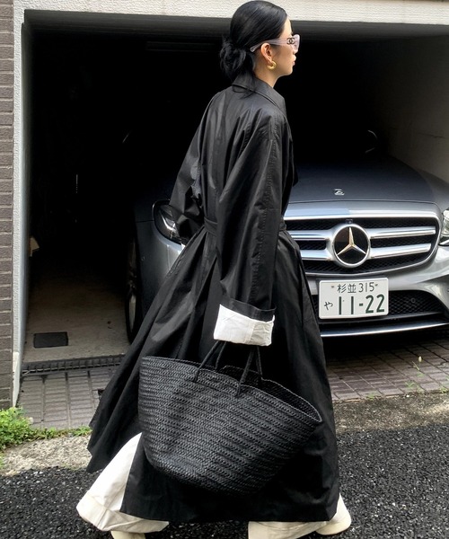 オイルド加工 ロングコート LON24a066（その他アウター）｜LONSLAN（ロンスラン）