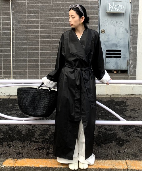 オイルド加工 ロングコート LON24a066（その他アウター）｜LONSLAN（ロンスラン）