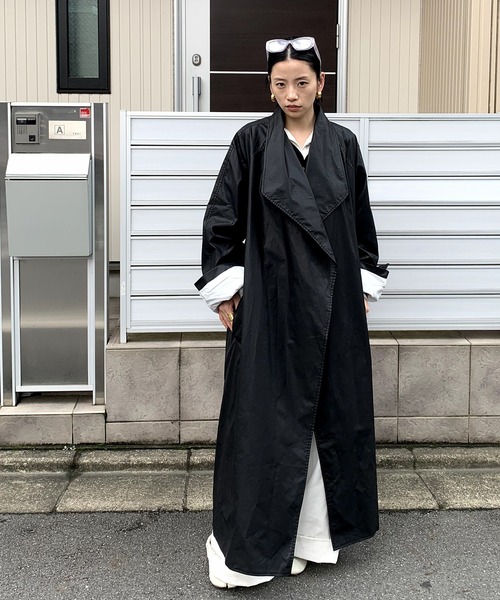 オイルド加工 ロングコート LON24a066（その他アウター）｜LONSLAN（ロンスラン）